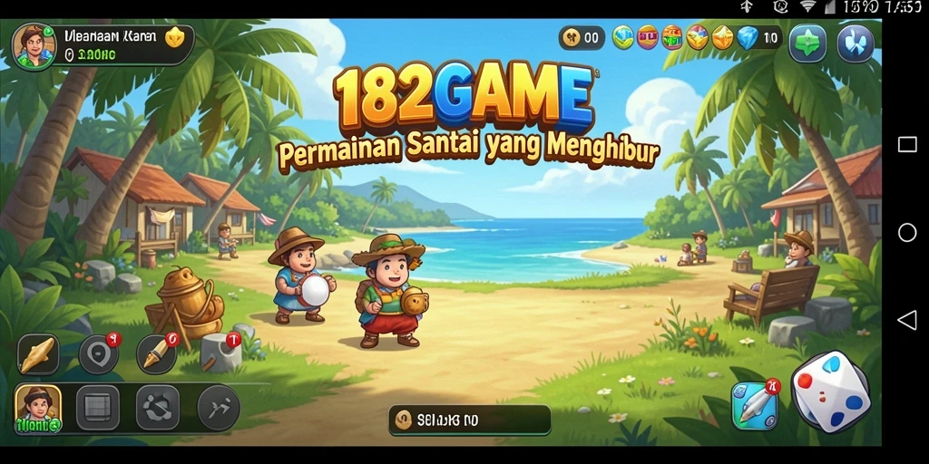 Tampilan gameplay 182GAME yang menyenangkan dan menghibur.