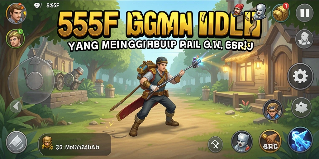 Tampilan gameplay 555F dengan aksi Idle yang seru.