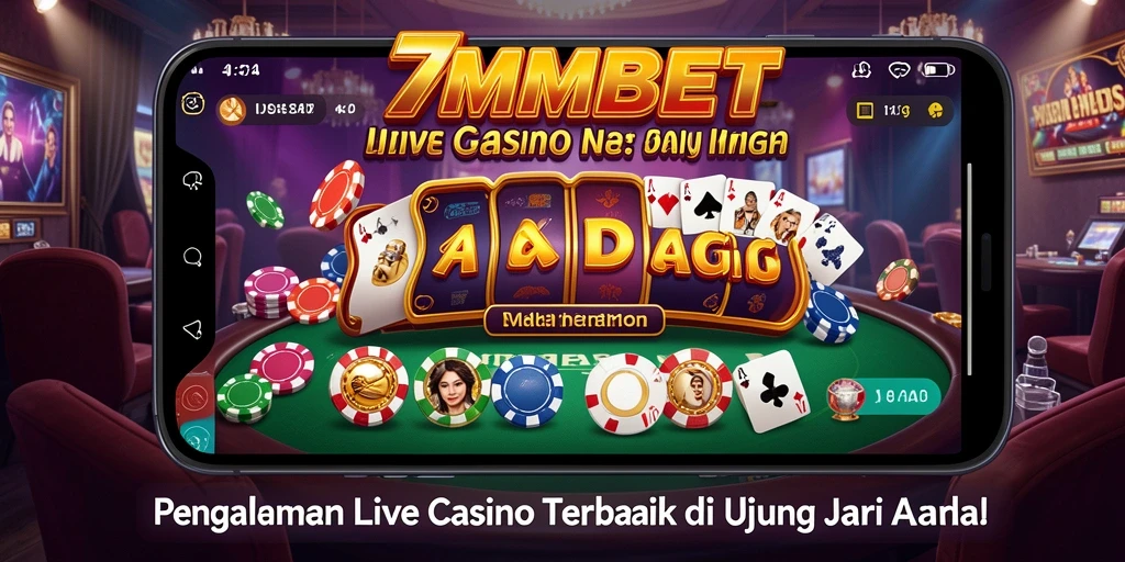 Tampilan screenshot gameplay Live Casino 7MMBET yang mendebarkan.