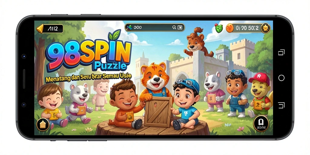 Screenshot gameplay 98SPIN menunjukkan tantangan Puzzle yang menarik.