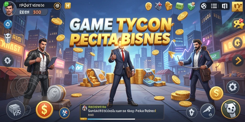 Gameplay Tycoon yang seru dan interaktif dalam FO8.