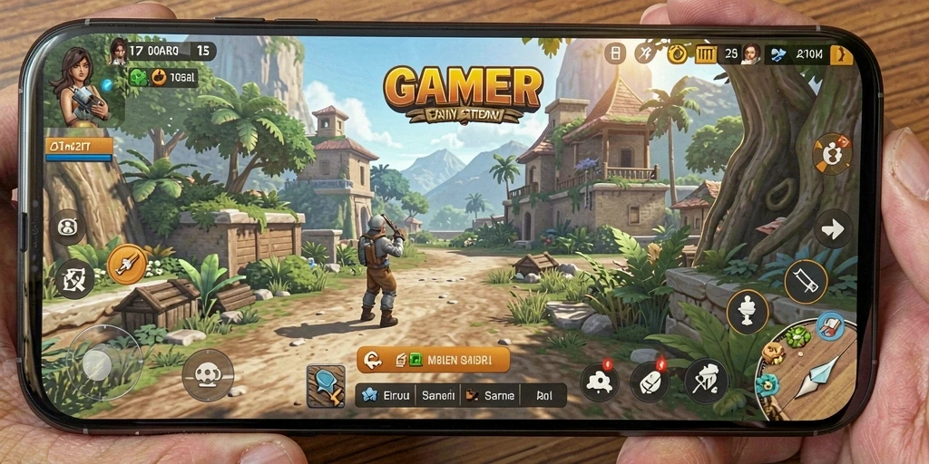 Tampilan gameplay GAMERP yang seru dan mengasyikkan.