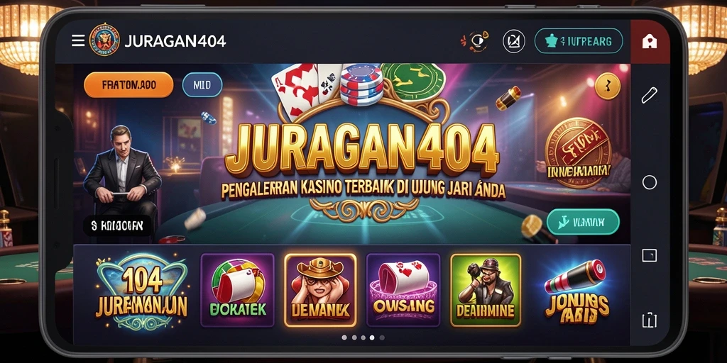 Tampilan gameplay menarik dan seru di JURAGAN404 Kasino.
