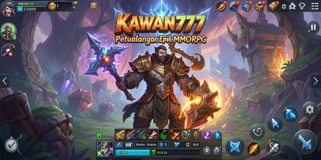 Tampilan gameplay KAWAN777 yang memukau dalam dunia MMORPG.