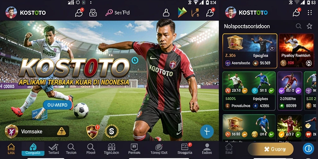 Tampilan antar muka KOSTOTO yang menarik saat taruhan berlangsung.