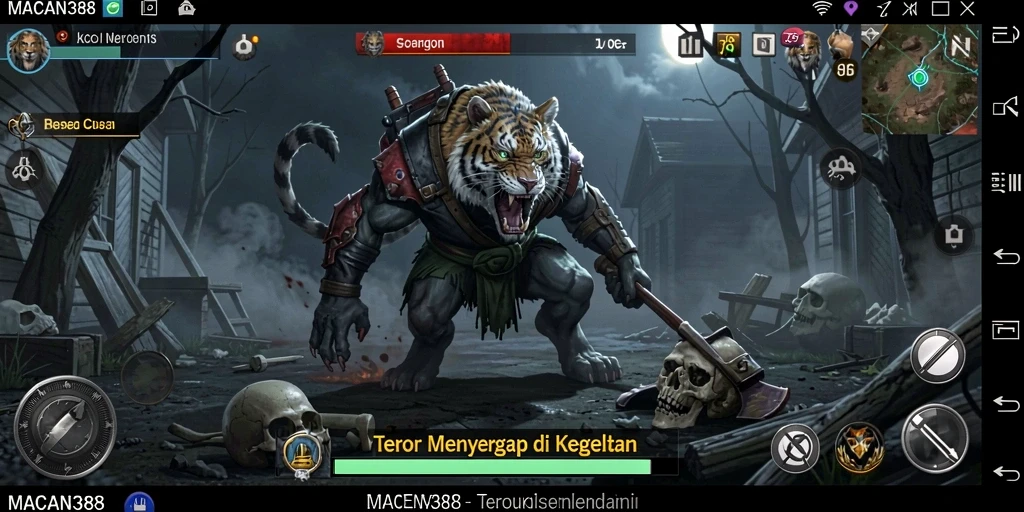 Screenshot gameplay menakutkan di MACAN388 dengan atmosfer Horror yang mendalam.