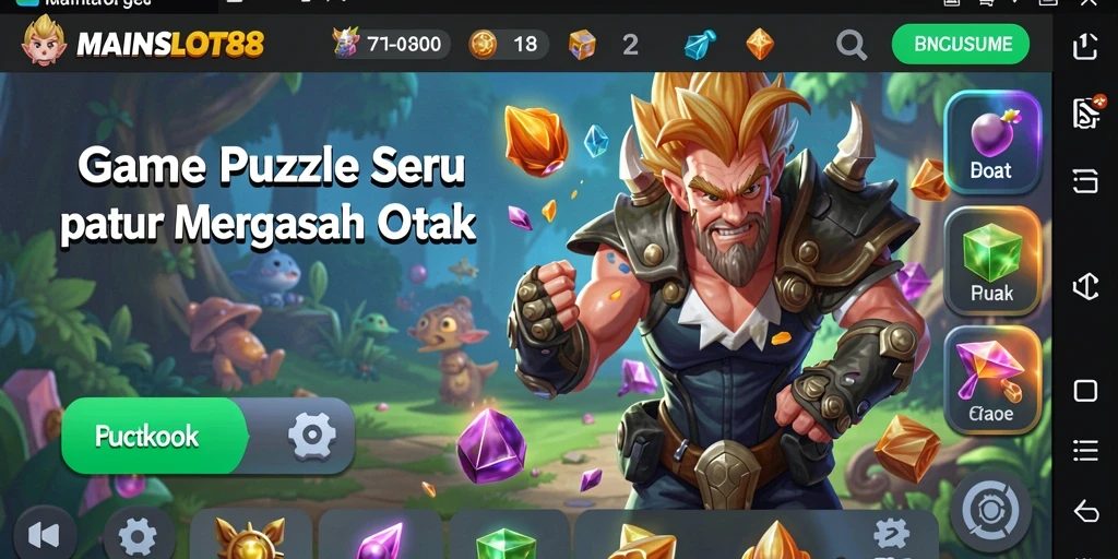 Tampilan gameplay menantang dari MAINSLOT88 yang menarik bagi pemain puzzle.