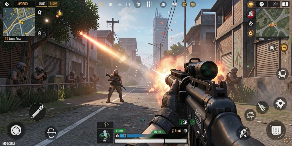 Tampilan gameplay seru dari MPO303 dalam aksi TPS.