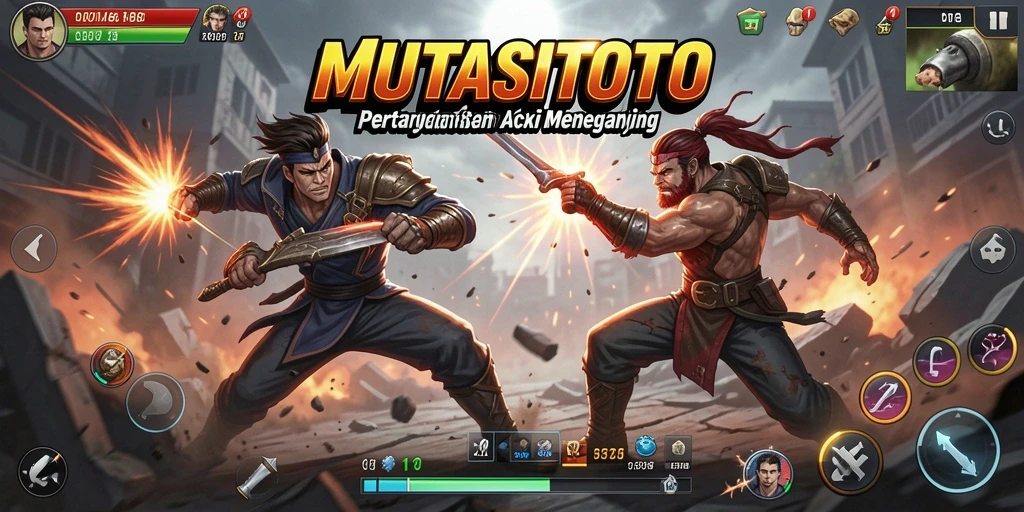 Tampilan gameplay seru di MUTASITOTO dengan aksi yang intens.