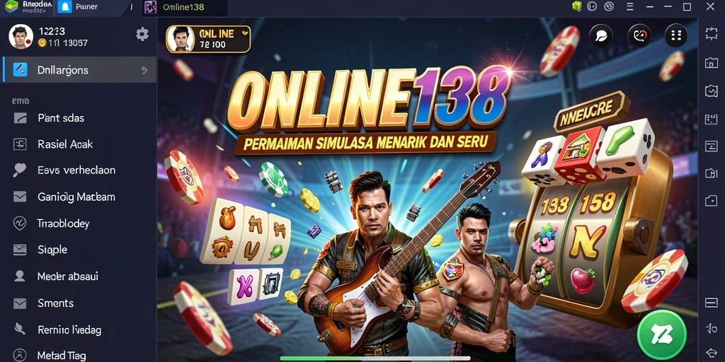 Screenshot utama ONLINE138 menampilkan gameplay menarik dengan elemen strategi.