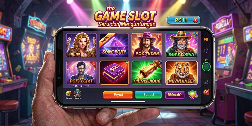 Tampilan gameplay PG11 yang penuh warna dan menarik perhatian.