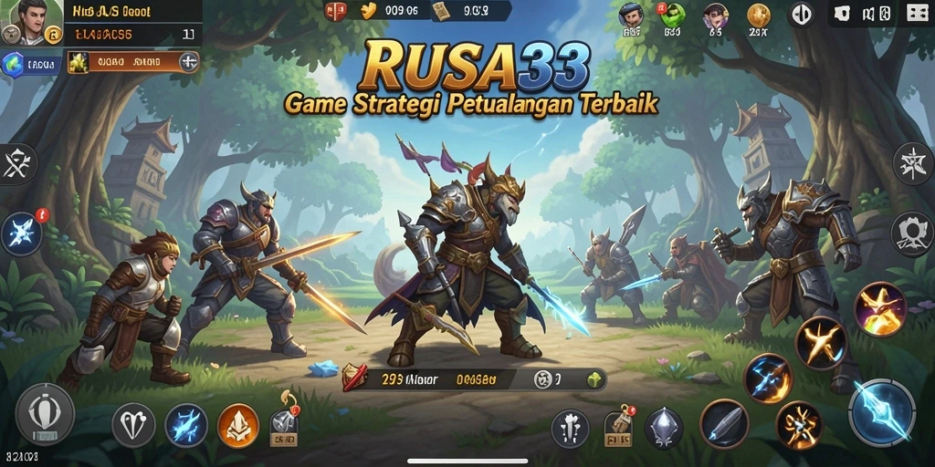 Tampilan gameplay mendalam yang menantang strategi pemain.