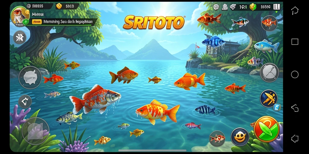 Screenshot SRITOTO menampilkan momen memancing yang menegangkan dan indah.
