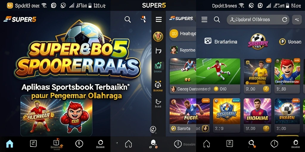 Tangkapan layar utama SUPER5 menunjukkan antarmuka taruhan yang menarik dan mudah digunakan.