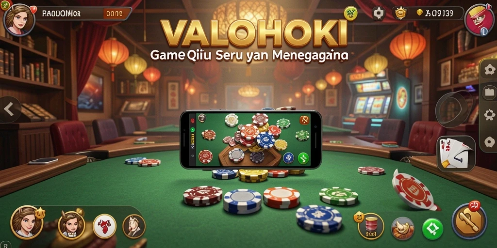 Screenshot VALOHOKI yang menunjukkan aksi seru permainan QiuQiu.